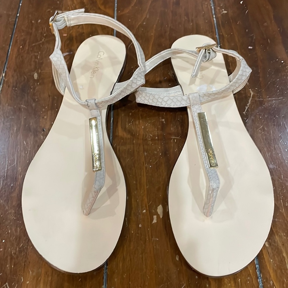 Calvin Klein strappy sandals (sz 9)